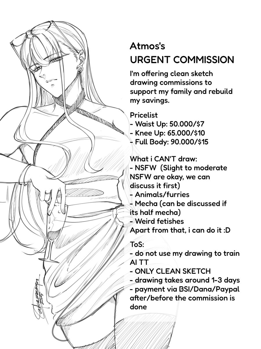 deemscoupss's tweet image. Urgent Commissions Open!

My brother recently had to leave his job due to health reasons. Things have been tight for my family, i can&apos;t be their burden but i really need money to keep my thesis going. Every bit of support means a lot for me 🥹💛

For local and International!