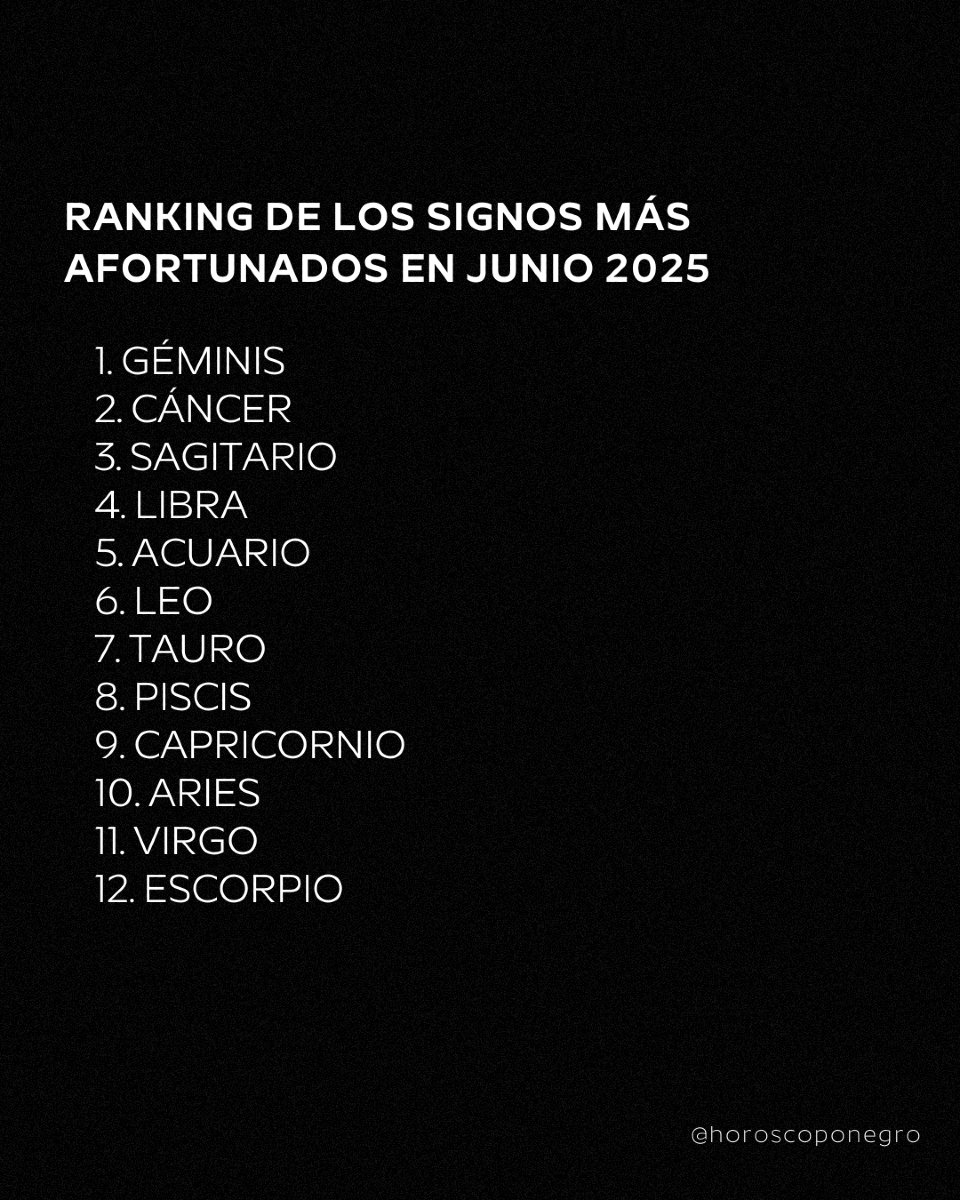 Estos serán los signos más afortunados en junio 💫