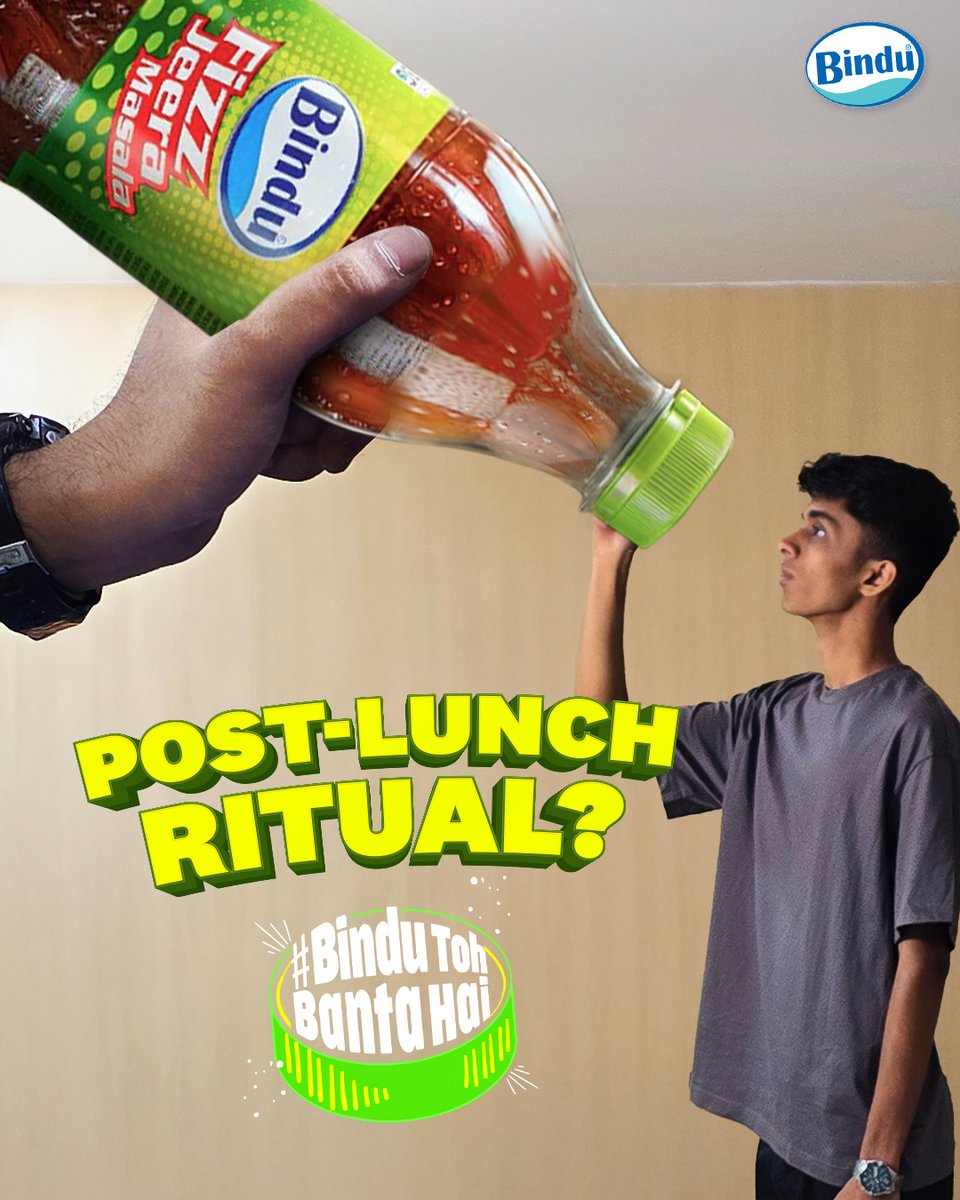 bindufizzjeera's tweet photo. Lunch isn’t over till the fizz kicks in.

#bindu #fizz #postlunchtreat #jeera #masala #ritual #bindutohbantahai #refreshing https://t.co/UW2R6cuwYC