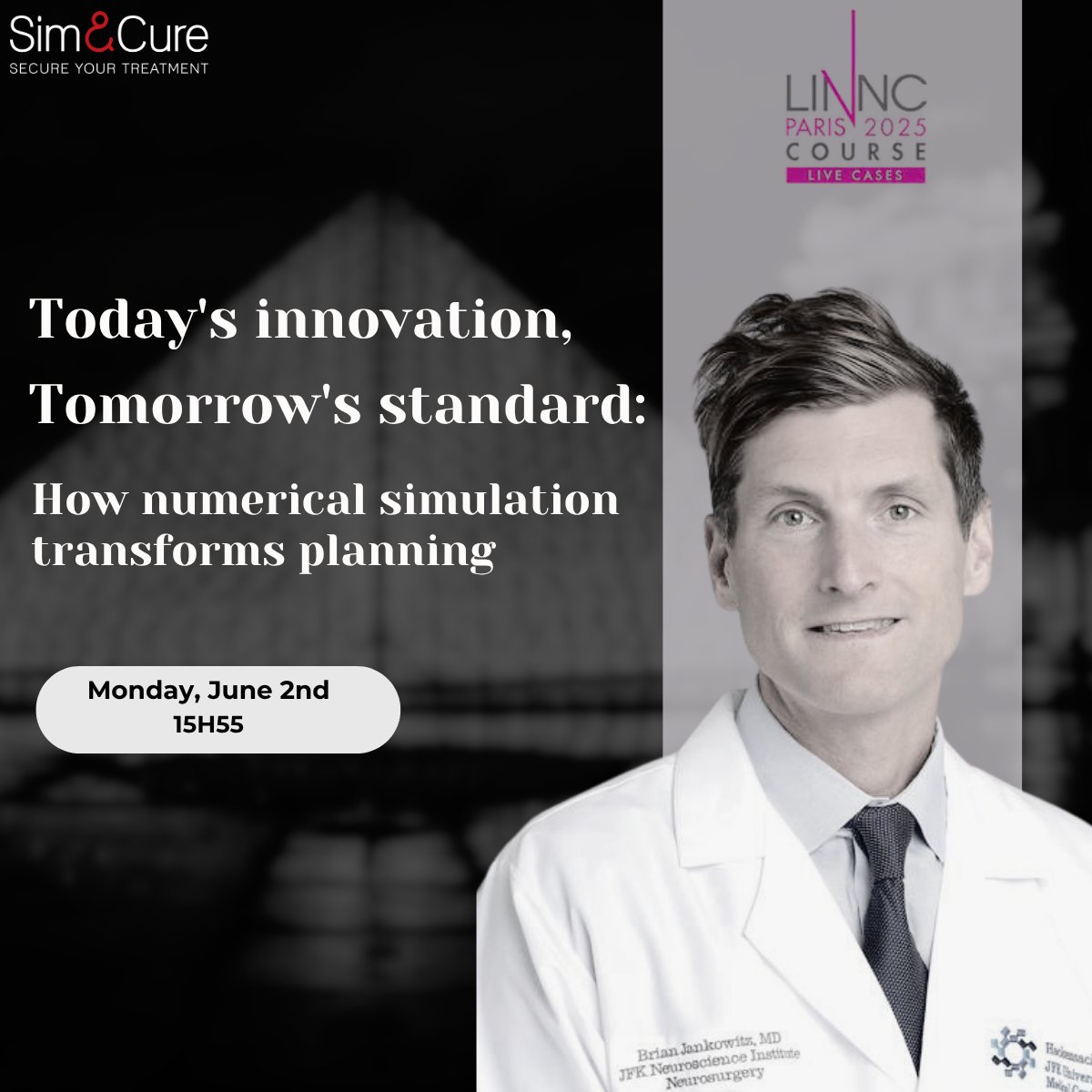 Sim&Cure (@simandcure) on Twitter photo ✨ Don’t miss the exciting presentation by Dr. Jankowitz:
“Today’s Innovation, Tomorrow’s Standard – How numerical simulation transforms planning”
📍 Today at 15h55
<a href="/LINNConline/">LINNC online 🧠</a> ✨ Don’t miss the exciting presentation by Dr. Jankowitz:
“Today’s Innovation, Tomorrow’s Standard – How numerical simulation transforms planning”
📍 Today at 15h55
<a href="/LINNConline/">LINNC online 🧠</a>