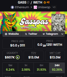 HBEngines's tweet photo. $GASS was mentioned by me at  MC $2.9M 👇
Now $13M MC 

Whales entries from $50M onwards, so let this be a good play for all. https://t.co/yccWL6O0Mi
