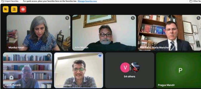 DrVijayTiwariJi's tweet photo. It was a pleasure being in International Webinar on #ArtificialInteligence and #InternationalFinance Jointly organised by
@Banasthali_Vid &amp; #CSAIA
 Centro Studi Avanzati per l'Intelligenza Artificiale
@ItalyinIndia @IndiainItaly @GiorgiaMeloni
@EU_Commission @Europarl_EN 

@ANI https://t.co/ZHY7yTux28