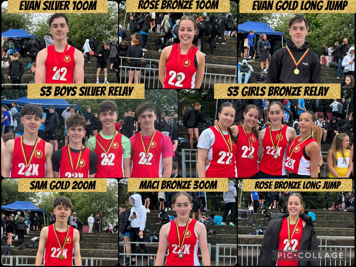 A fantastic day at a very wet county sports athletics on Thursday saw our athletes come away with 7 Gold, 6 Silver and 8 Bronze medals. Well done to all involved and congratulations on your achievements 🥇🥇🥇🥇🥇🥇🥇🥈🥈🥈🥈🥈🥈🥉🥉🥉🥉🥉🥉🥉🥉