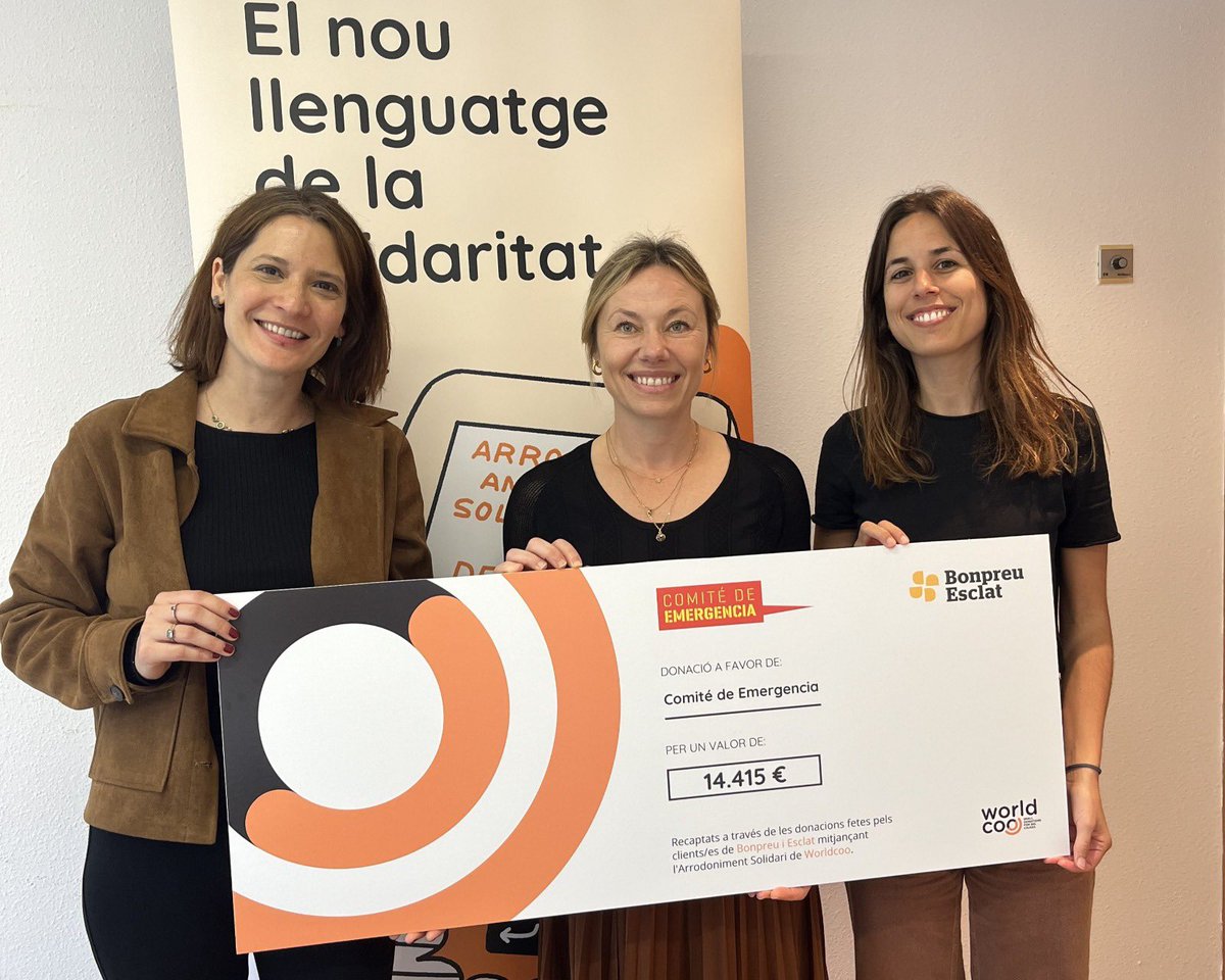 ❤️Gracias a <a href="/bonpreuesclat/">Supermercats Bonpreu i Esclat</a> por su solidaridad❤️

El #ComitéDeEmergenciaEspañol ha recibido su donación para ayudar a la población afectada por la crisis en #Myanmar, a través de @WorldCoo.

¡Un gesto que marca la diferencia! 🌍
❗️#Ante1EmergenciaSomos1
❗️#EmergenciaMyanmar