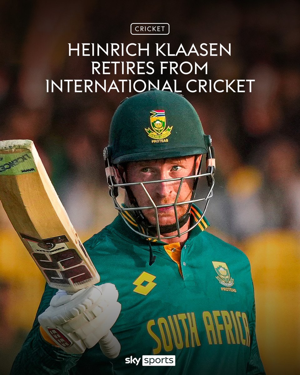 Heinrich Klaasen has announced his retirement from international cricket 🇿🇦👏