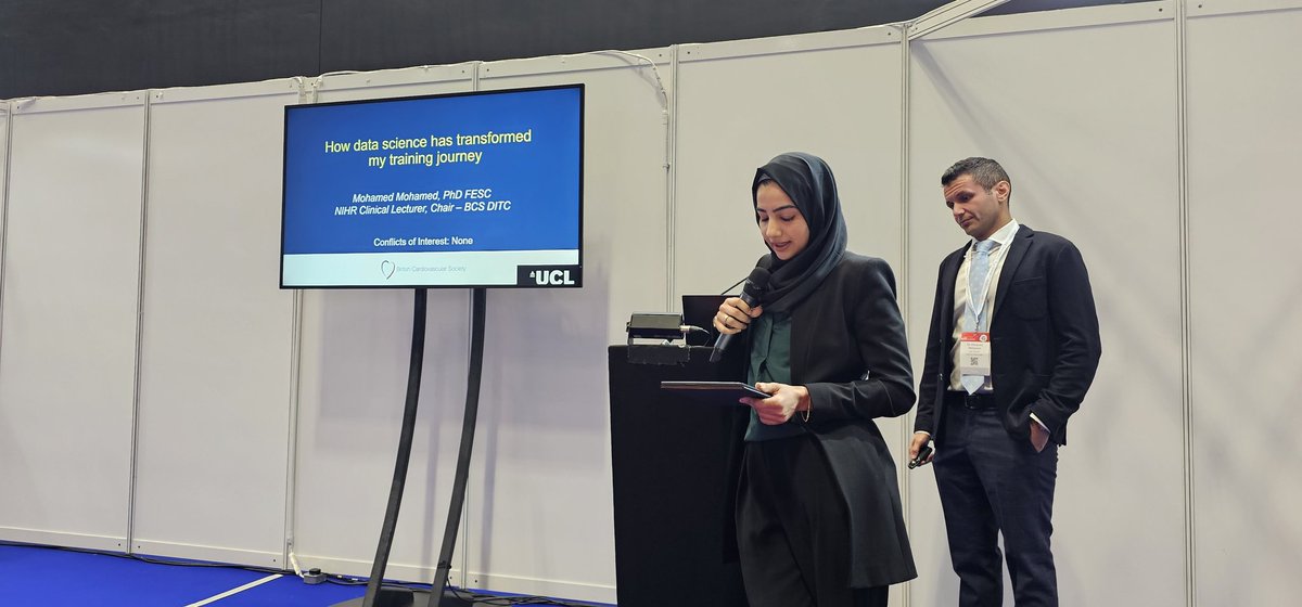 amibanerjee1's tweet image. An excellent overview of how to follow a data science track in cardiology by @dr_mosama. Great to be part of a dedicated session on big data, chaired by Dr Noreena Iqbal at the annual @BritishCardioSo conference. #BCS2025