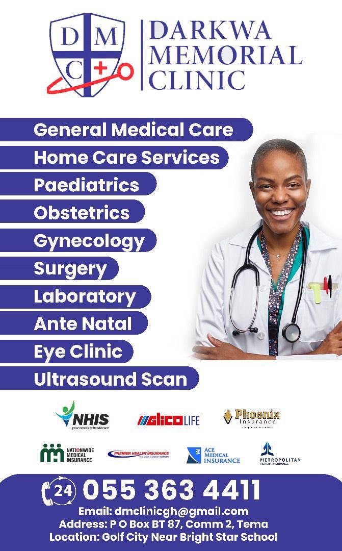 adollatech's tweet photo. Wrapped up a logo + banner redesign for Darkua Memorial Clinic 🏥
Client came through wanting a fresh, more professional look.
Frames 1 & 2 – their previous designs
Frames 3 & 4 – our final delivery
Clean and true to their brand vision. #graphicsteam #AdollaTechWorks https://t.co/VY6LPtE4yk