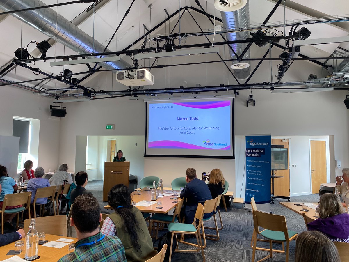 Age Scotland Dementia (@agescotdementia) on Twitter photo It’s a pleasure to welcome <a href="/MareeToddMSP/">Maree Todd</a>, Minister for Social Care to our <a href="/agescotland/">Age Scotland</a> 2025 Dementia Event.
We're grateful to have her here to share her insights and support for those living with dementia across Scotland. #EmpoweringChange #AgeScotland It’s a pleasure to welcome <a href="/MareeToddMSP/">Maree Todd</a>, Minister for Social Care to our <a href="/agescotland/">Age Scotland</a> 2025 Dementia Event.
We're grateful to have her here to share her insights and support for those living with dementia across Scotland. #EmpoweringChange #AgeScotland