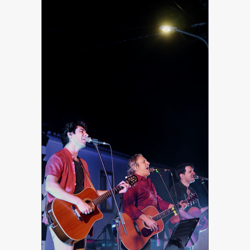 Três palmas numa noite de verão.