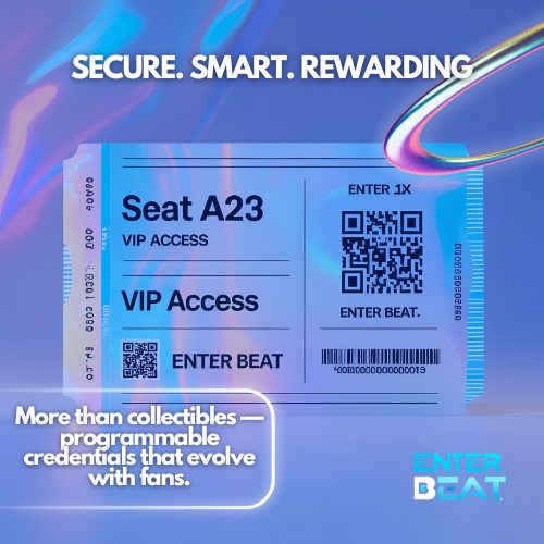 enterx2025's tweet photo. Enter a new era with @enterbeat2025 

🎶TicketNFTs, Creator NFTs, and Fan Tokens turn access into an experience

🎶Unlock dynamic rewards, evolving utility, and real fan power

🎶From exclusive content to royalties and governance

Read more here ⤵️
https://t.co/pnxh0zz3jM

#EBT https://t.co/lIyzzFU4XU