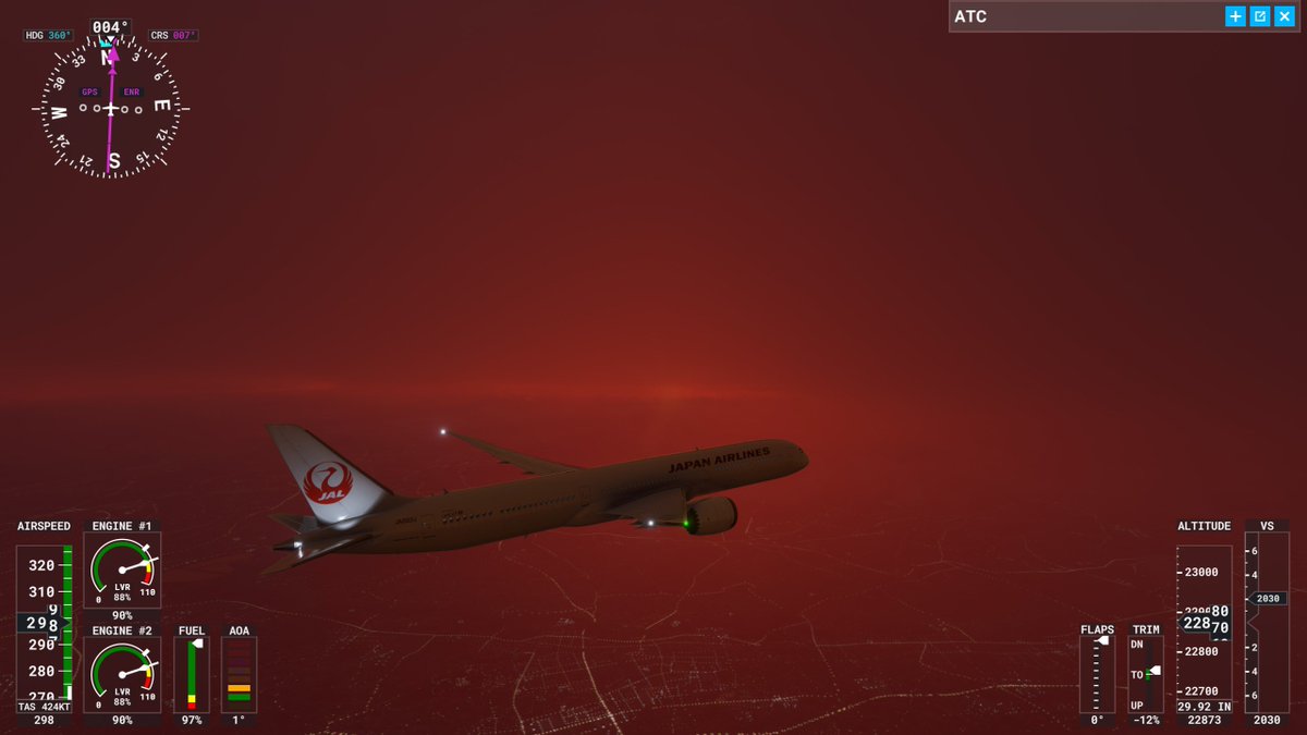 Shiina_zi's tweet image. 今日も🗼が綺麗だな（QNH直すの忘れてたんで、気にしないでください)
#MFS2020