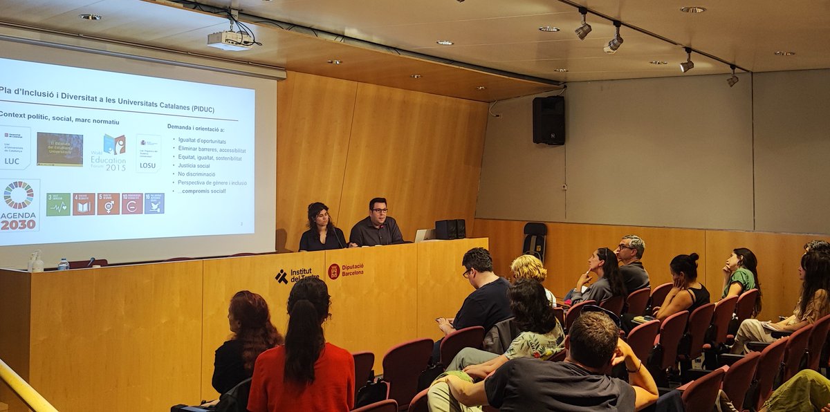 Unitat d'Igualtat (@uocigualtat) on Twitter photo 🎓 Dimecres passat, <a href="/MariaOlivellaQ/">Maria Olivella Quintana</a> directora de <a href="/UOCigualtat/">Unitat d'Igualtat, Diversitat i Inclusió</a> , va presentar amb Jordi Molina (<a href="/UniBarcelona/">Universitat de Barcelona</a> ) les conclusions del #PIDUC (Pla d’Inclusió i Diversitat a les Universitats Catalanes) 👨🦼🧩
📄 Consulta el document complet del PIDUC 👉
tinyurl.com/bdetznuz 🎓 Dimecres passat, <a href="/MariaOlivellaQ/">Maria Olivella Quintana</a> directora de <a href="/UOCigualtat/">Unitat d'Igualtat, Diversitat i Inclusió</a> , va presentar amb Jordi Molina (<a href="/UniBarcelona/">Universitat de Barcelona</a> ) les conclusions del #PIDUC (Pla d’Inclusió i Diversitat a les Universitats Catalanes) 👨🦼🧩
📄 Consulta el document complet del PIDUC 👉
tinyurl.com/bdetznuz