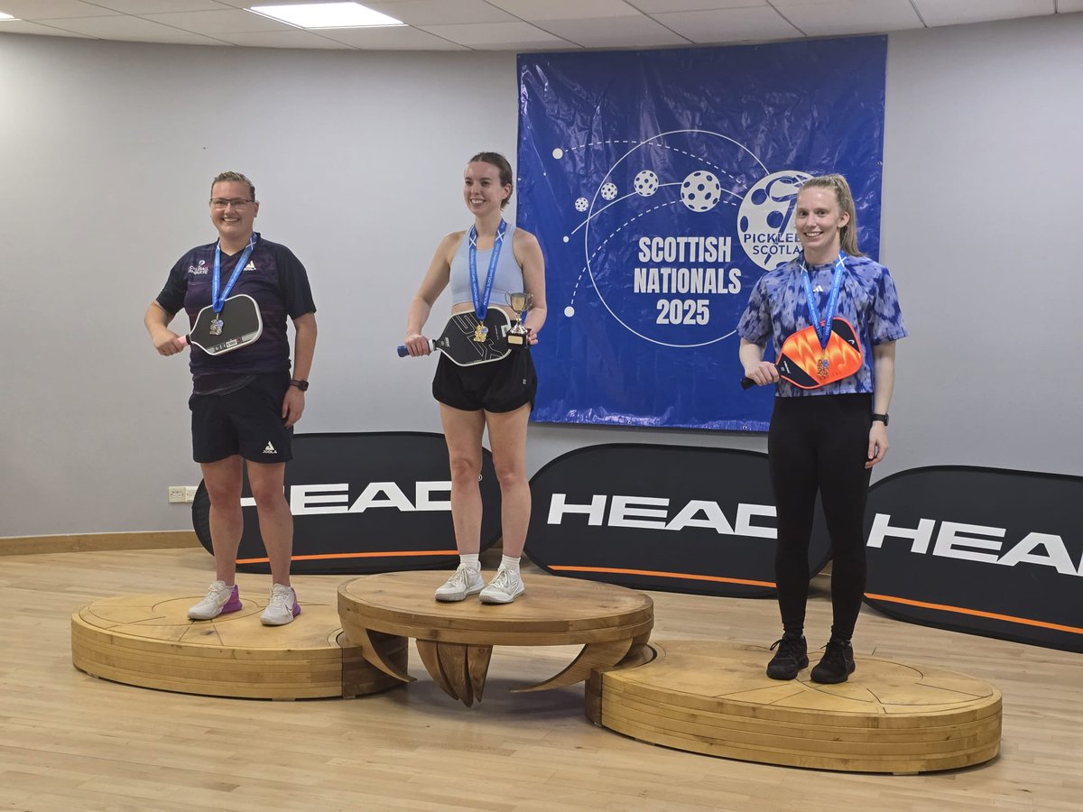 Scottish National Championships 2025 🥇🥈🥉

Women’s doubles🥇
Singles🥈
Mixed doubles🥉