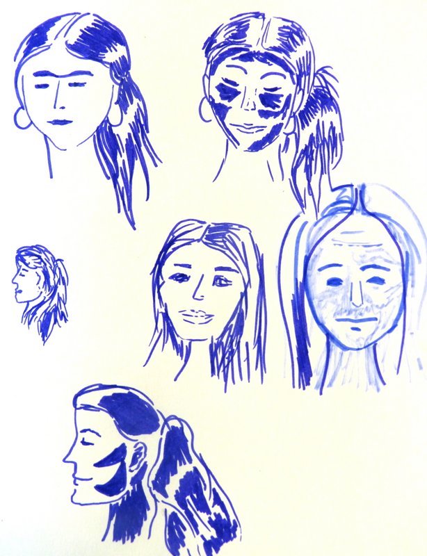 Com a activitat final del curs de Dibuix Artístic hem fet aquest intent d’il.lustrar un text a partir de l’estudi d’un estil. Podeu veure que la primera part ha estat la més reeixida: vam dedicar dues classes a proposar reptes ràpids d'il.lustració.