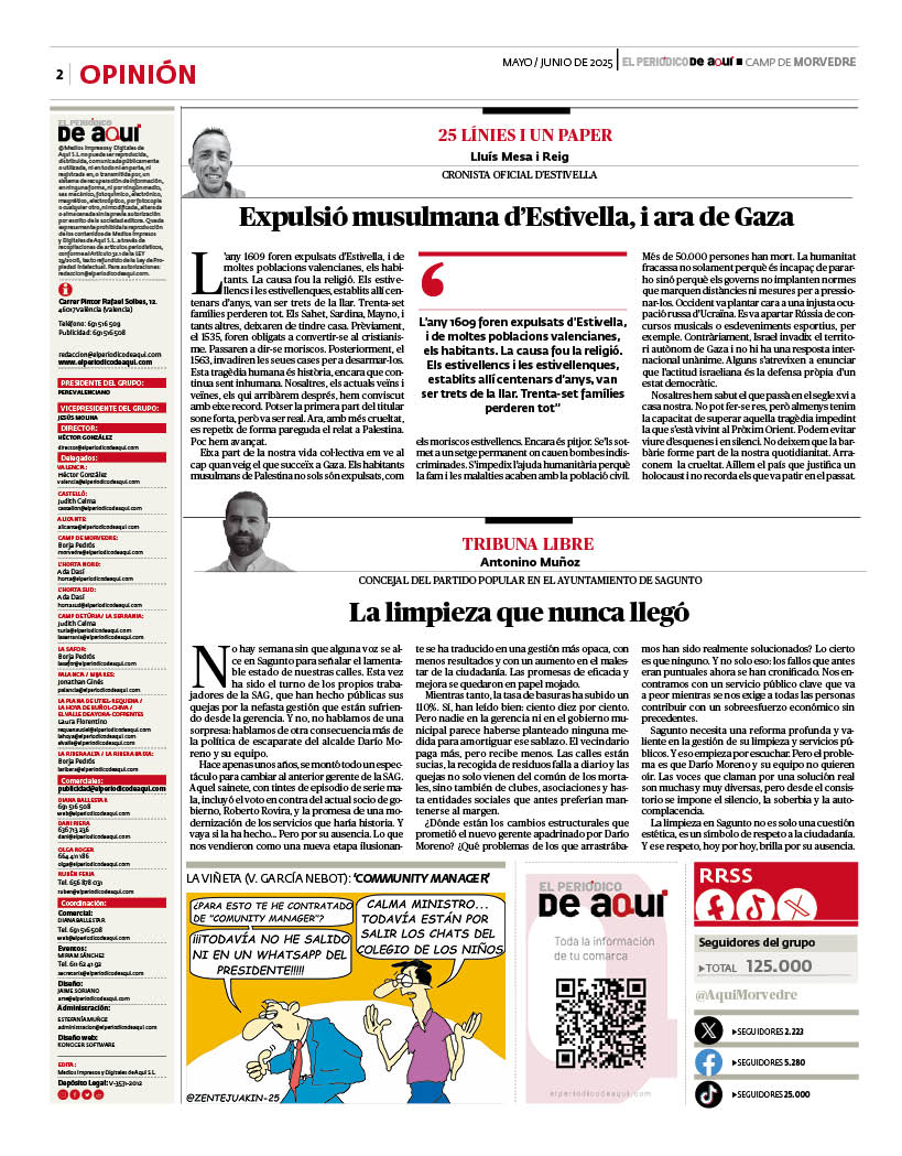 aquimorvedre's tweet photo. 📰 No et perdes la nostra edició quinzenal! 

👇 Hui et compartim estes pàgines destacades. 🗞 Recorda que pots llegir el periòdic complet en PDF de manera gratuïta ací:

🔗 https://t.co/cdPjfNmF5M https://t.co/OWzyZQrISR