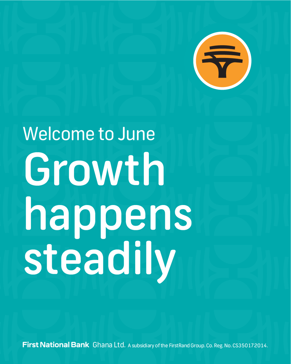 firstnatbankgh's tweet image. Small steps. Steady wins.
This June, let’s keep building, saving, and growing together.

Welcome to a new month.
#HowCanWeHelpYou