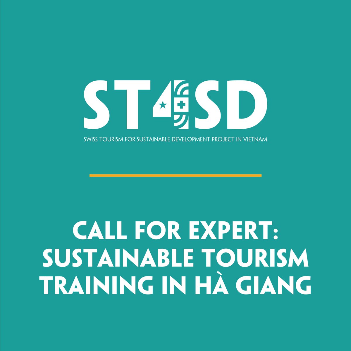 ST4SDproject's tweet photo. 📢 #ST4SD is hiring a #SustainableTourism expert!
Lead a training in Ha Giang for VNAT &amp; local officials.
🗓️ June 20–July 30, 2025
📩 Send CV + quotation by June 10 to cm1@st4sd.vn &amp; assist1@st4sd.vn
More details below ⤵️
#SECO #VNAT #HelvetasVietnam #CRED #Sustainabletourism https://t.co/9F90VNzIgH