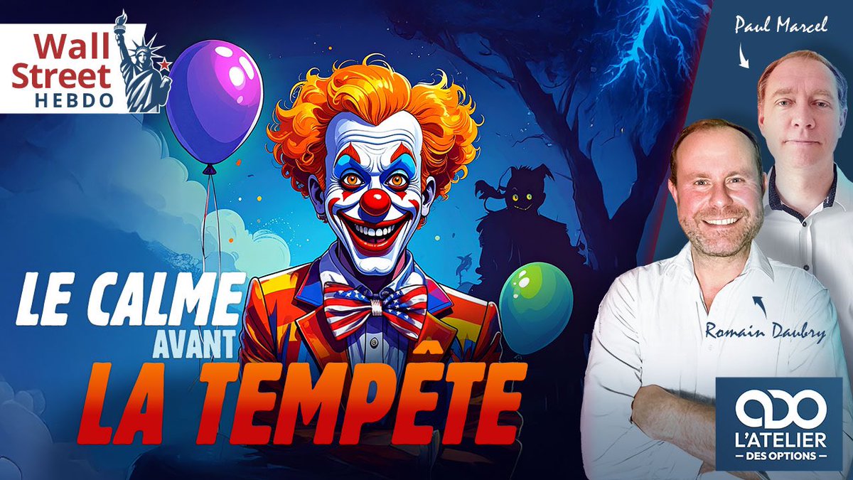 RDaubry's tweet image. « Wall Street Hebdo » 
De l’@atelier_options 
Chaque lundi à 12H une stratégie pédagogique de Paul Marcel !

Scénario et consensus avant publications : $NVDA $SPX $AVGO 

LE CALME AVANT LA TEMPÊTE ?

@atelier_options 
atelierdesoptions.com

youtube.com/watch?v=Fudxiy…