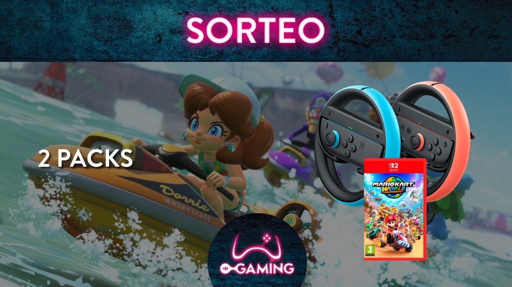 ⚠️ SORTEO ⚠️

¡Puedes conseguir uno de estos dos packs de Switch 2, compuestos por: Juego Mario Kart World y Volante para Switch 2!      

✅Haz FAV y RT
✅Comenta con el hashtag  
✅Participa tantas veces como quieras con amigos diferente        

¡Sólo hoy!    

Bases