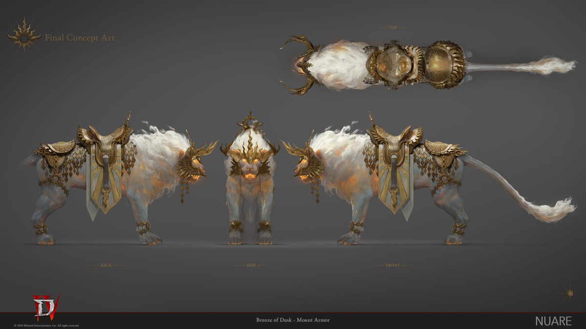 nuarestudio's tweet photo. Diablo IV - The Duskwalker
"Diablo IV", © 2024 Blizzard Entertainment / by Nuare Studio Inc.
Mount and Armor Set
https://t.co/9cMas6iEQS
#nuare #nuarestudio #studio #outsource #concept #art #drawing #diablo #diabloIV #blizzard #theduskwalker #artwork #armourset #mount https://t.co/ffB5RDw8AG