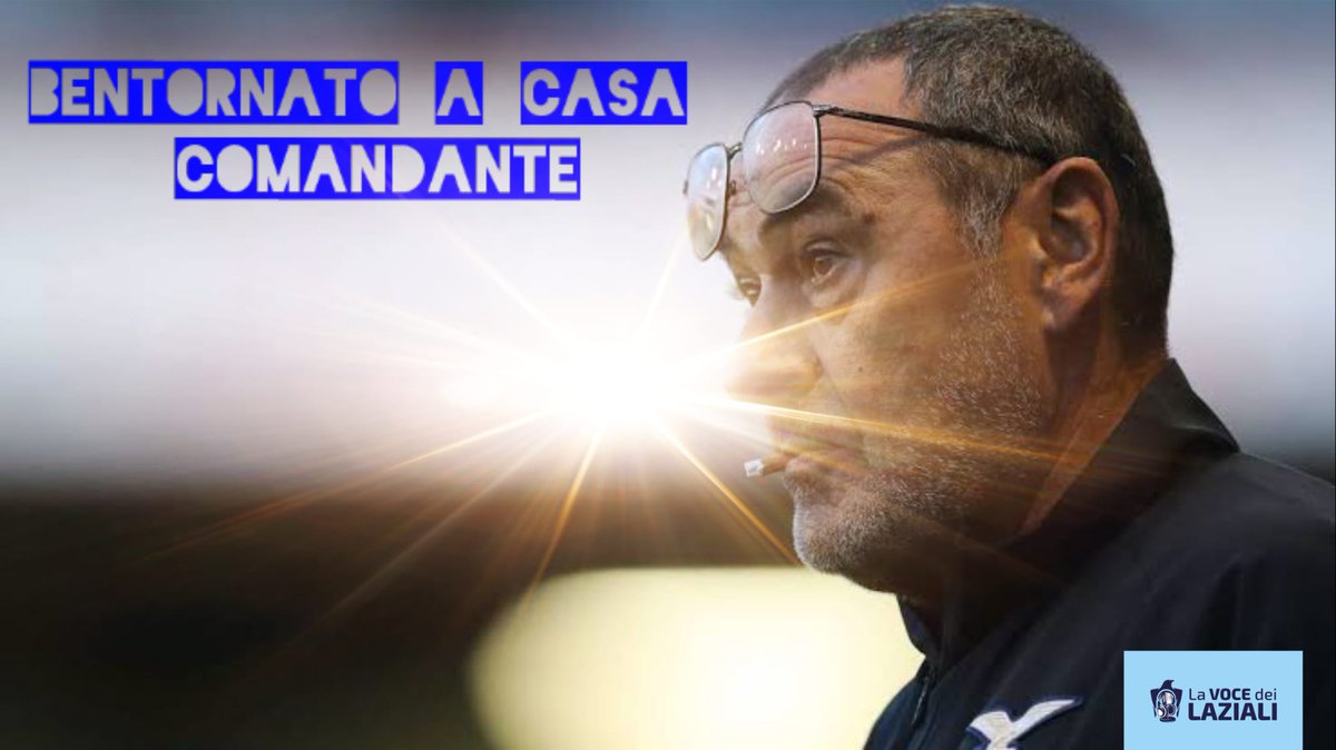 Ci piace pensare che non sei un contentino.. non avresti mai accettato il ritorno.
Confidiamo in te per una ripartenza degna di una grande tifoseria. 
Sei l'unica luce in un tunnel buio. 
Buon lavoro mister! 💪🦅
#liberalalazio #sarri #sslazio #Lazio