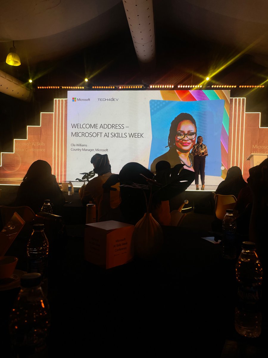 mathilda_duku's tweet photo. I attended the @Microsoft  AI Skills Conference, and it was an incredible experience!
The sessions focused on AI awareness in Nigeria, adoption strategies, and what it takes to prepare Nigeria for an AI-driven future. https://t.co/TLaLmbgv3Q