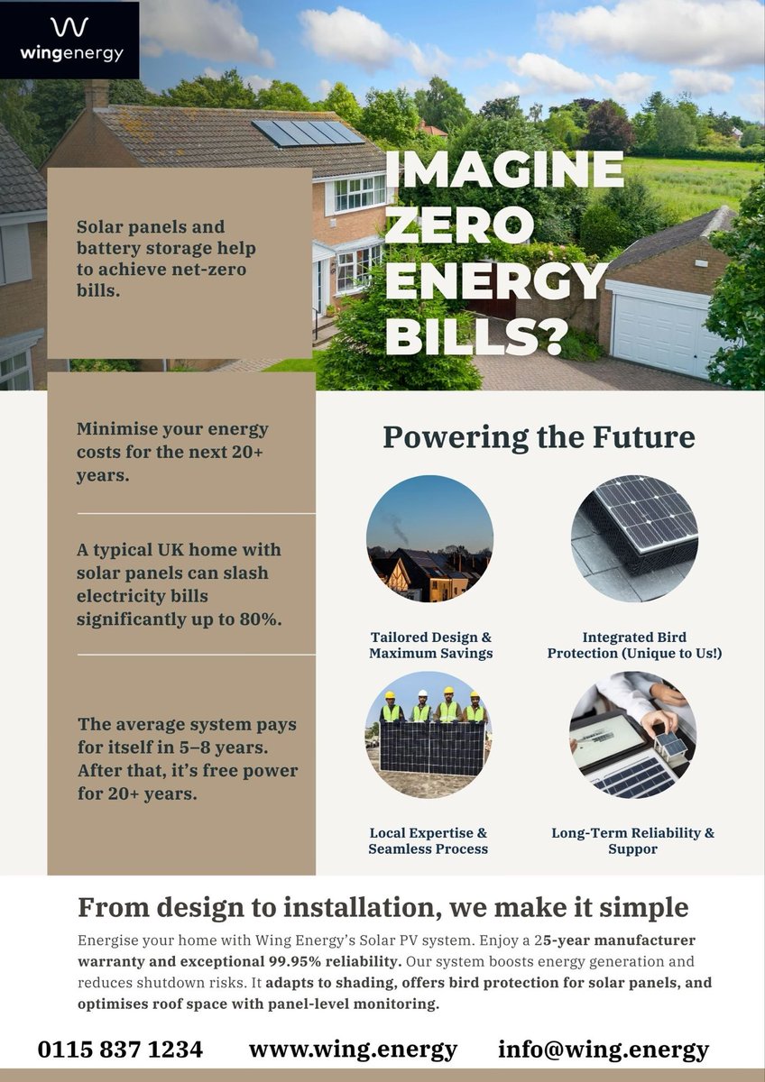 wingenergy's tweet image. Sun-Powered. Bill-Lowered. Only with Us.
👉 Get your free quote today at wing.energy or give us a call NOW!
#SolarEnergy #GoSolar #CleanEnergy #RenewableEnergy #SolarPower #SustainableLiving