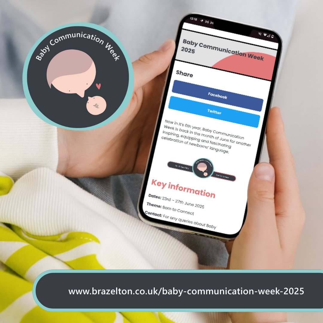 Brazelton Centre UK (@brazeltonuk) on Twitter photo Visit the Baby Communication Week page on our website for all you need to know for #BabyCommunicationWeek25 including social media assets to download.
brazelton.co.uk/baby-communica…
If you’re running an event for the week please do let us know - sarah.lam@brazelton.co.uk
#BornToConnect Visit the Baby Communication Week page on our website for all you need to know for #BabyCommunicationWeek25 including social media assets to download.
brazelton.co.uk/baby-communica…
If you’re running an event for the week please do let us know - sarah.lam@brazelton.co.uk
#BornToConnect