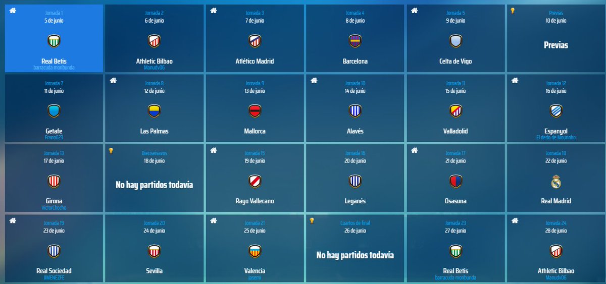VillarrealDDC's tweet photo. 📆 ¡YA TENEMOS CALENDARIO!

Se ha publicado el calendario oficial de la temporada DDC 24/25.

🟡 Debutamos ante el @BetisDdc.
⚔️ Cerraremos la temporada frente al @ValenciaDdc .
(¿Caerá en sábado...? 👀)

Consulta todas las jornadas aquí:
#CalendarioDDC https://t.co/RVoEd73BCB