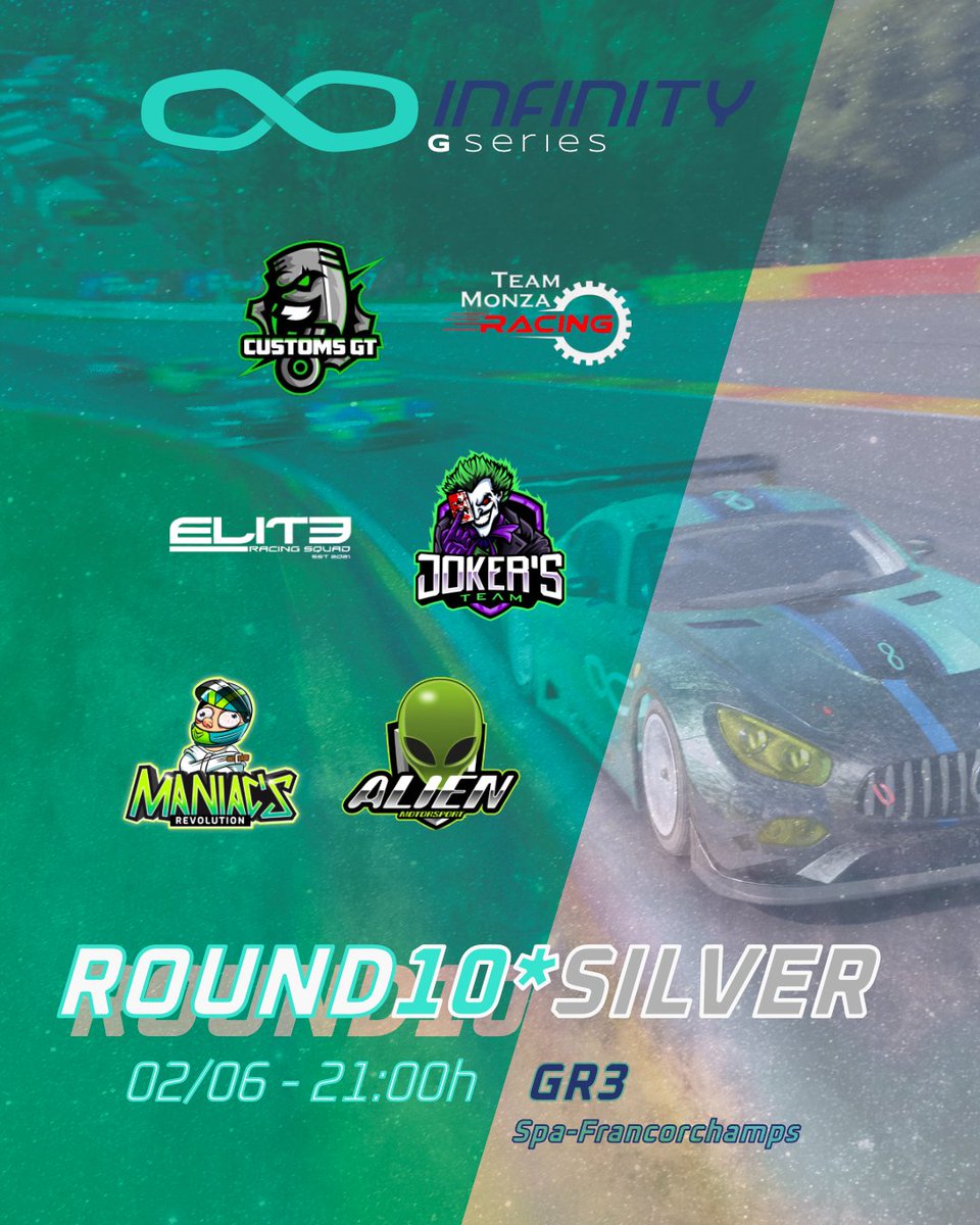 𝗥𝟭𝟬 | 𝗦𝗜𝗟𝗩𝗘𝗥 𝗥𝗢𝗖𝗞𝗘𝗧𝗦 #InfinityGSeries

Mentalidad competitiva, disciplina, valía y mucho talento en pista para cerrar una competición inolvidable.

Suerte y gracias por tanto 🍀🫂