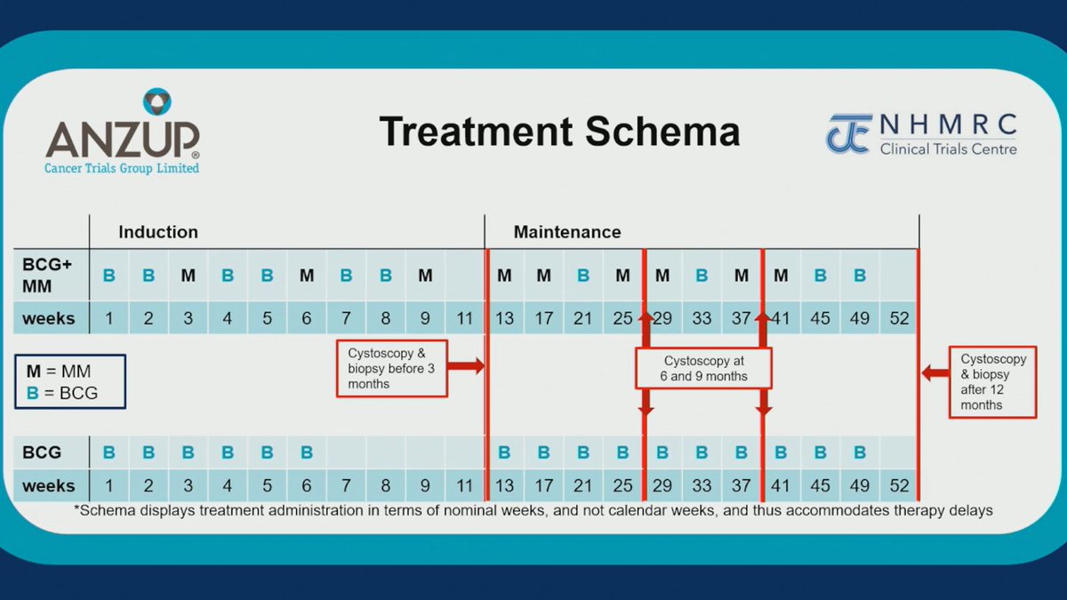 MattGalsky's tweet image. Important academic study in context of BCG shortage. No definitive benefit for adding mitomycin but ?decreased progression and benefit in patients at highest risk (2 endpoints/subsets). #MedIQASCO25 #ASCO25 #bladdercancer Congrats @ANZUPtrials