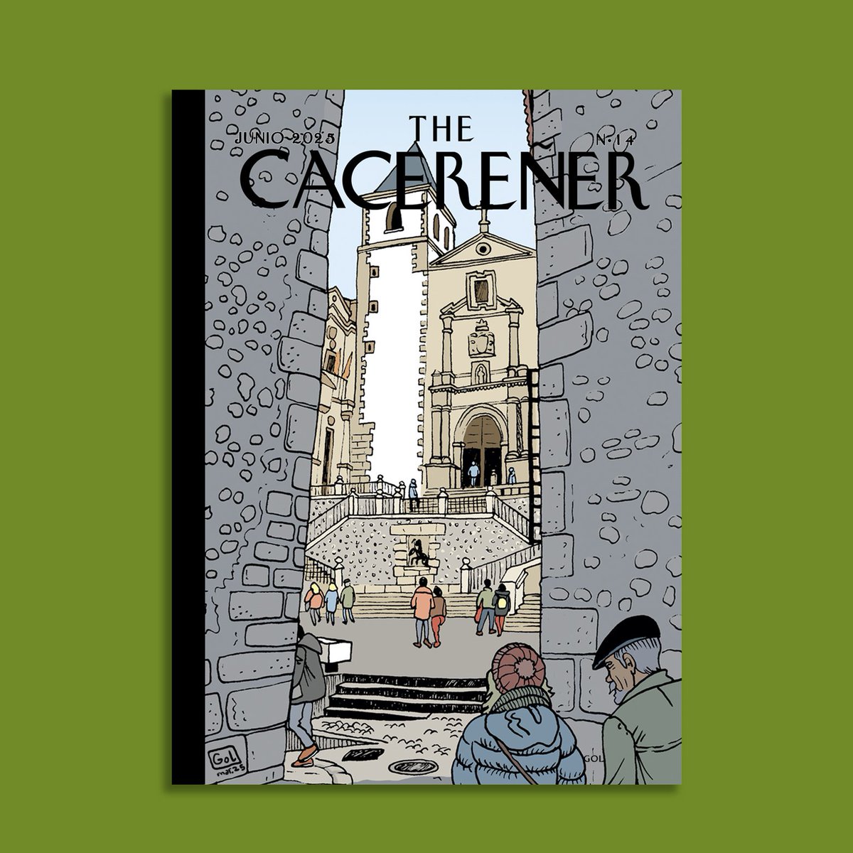 THE CACEREÑER 14.  Gol Miguel Gómez Andrea.  EL cómic infancia, luz y transparencia. Su línea nos lleva a una realidad sin dobleces, ¡incluso a la Plaza de San Jorge en #Cáceres! Maestro del cómic y el teatro, con más de 60 obras. #golhistorietista #thecacereñer14 #cacerescultura