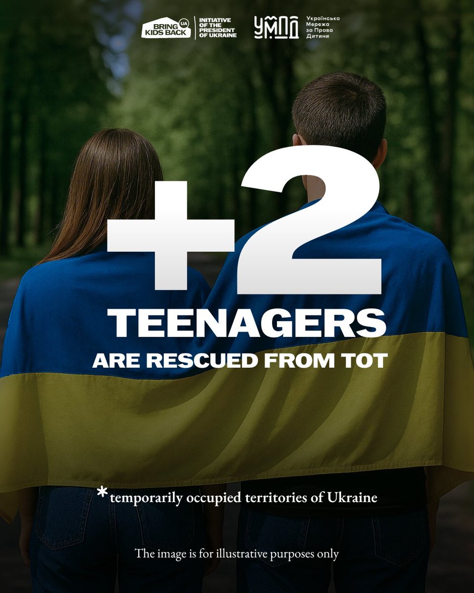 Two more Ukrainian teenagers have escaped occupation thanks to the President of Ukraine’s initiative Bring Kids Back UA and the efforts of the Ukrainian Child Rights Network.

🔹 Karina is 18. She spent nearly all her childhood under Russian occupation. Karina knew from a young