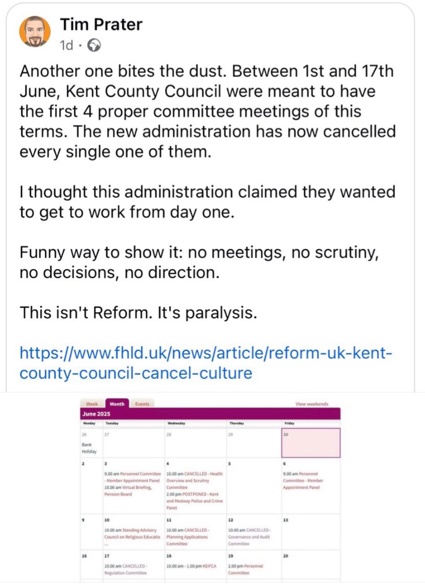 Hey <a href="/Kent_cc/">Kent County Council</a> why all the cancelled meetings???