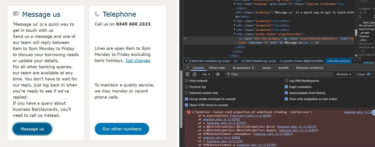 kealanEire's tweet photo. @BarclaysUKHelp your "message us" button doesn't work, and the ODR complaints email inbox also doesn't work. Surely this is illegal? @financialombuds https://t.co/upPkiiXp5Z