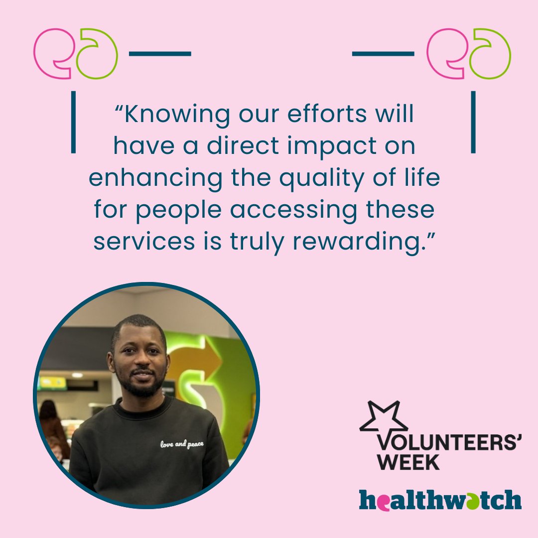 Healthwatch North Yorkshire (@healthwatchny) on Twitter photo 'Knowing our efforts have a direct impact on enhancing the quality of life for people accessing these services is rewarding.'
- #Healthwatch volunteer
Volunteer with <a href="/HealthwatchNY/">Healthwatch North Yorkshire</a>:
📧 Email: hello@hwny.co.uk
📞 Phone: 01423 788 128
🌐 Web: healthwatchnorthyorkshire.co.uk 'Knowing our efforts have a direct impact on enhancing the quality of life for people accessing these services is rewarding.'
- #Healthwatch volunteer
Volunteer with <a href="/HealthwatchNY/">Healthwatch North Yorkshire</a>:
📧 Email: hello@hwny.co.uk
📞 Phone: 01423 788 128
🌐 Web: healthwatchnorthyorkshire.co.uk
