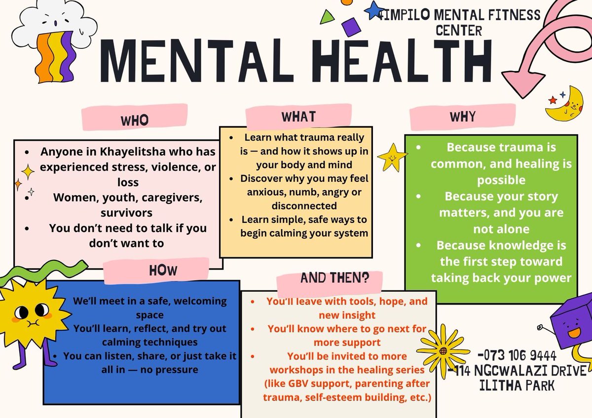 siliziwe's tweet photo. #4impilo #Khayelitsha #MentalHealthMatters #GBV #mentalfitness https://t.co/1k9vL7Glhc