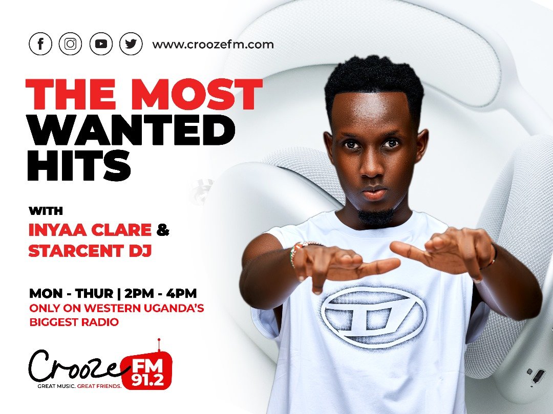 91.2 Crooze FM (@912croozefm) on Twitter photo Your Monday afternoon just got better!!Party with <a href="/starcentdj/">THE CROWD HYPER⭐🇺🇬 🇰🇪 🇷🇼</a> on #TheMostWantedHits 😎 2:00PM - 4:00PM
#CroozeFM
#Mbarara Your Monday afternoon just got better!!Party with <a href="/starcentdj/">THE CROWD HYPER⭐🇺🇬 🇰🇪 🇷🇼</a> on #TheMostWantedHits 😎 2:00PM - 4:00PM
#CroozeFM
#Mbarara