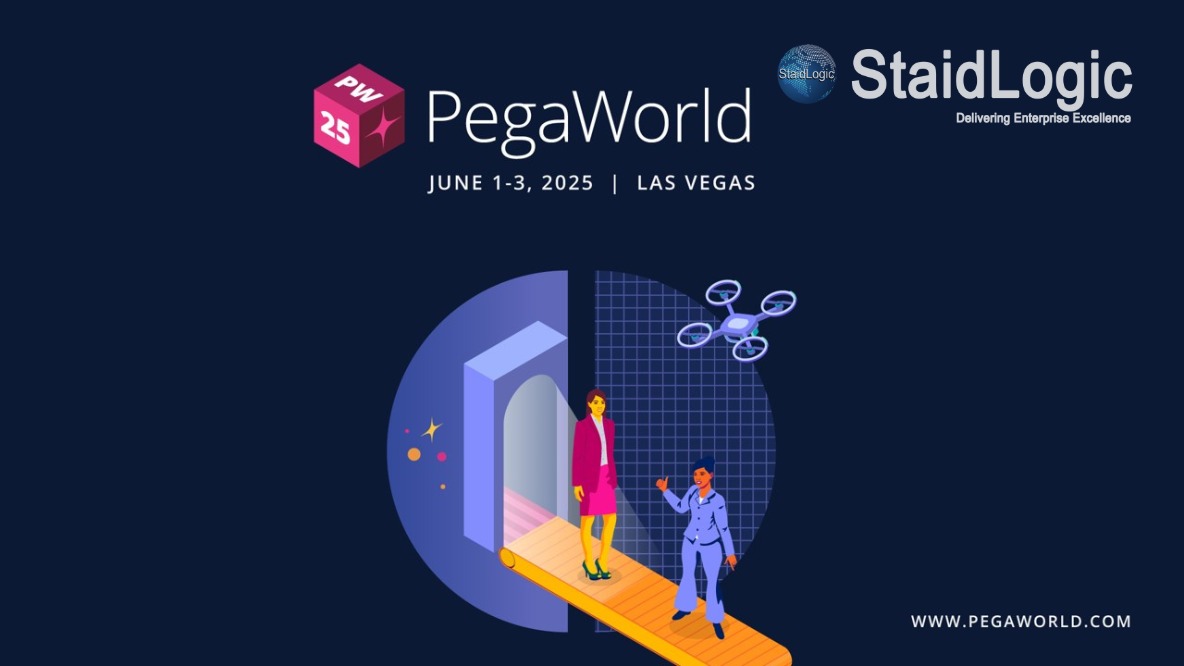StaidLogic's tweet photo. The StaidLogic team is excited to once again attend PegaWorld, where  leaders in the field collaborate to  exchange insights and promote innovative approaches to Digital Transformation. 

Visit Us https://t.co/Fx9yS8JFnb

#StaidLogic #PegaWorld #Pega #Pegasystem #pegapartners https://t.co/UDBvR3hQUT