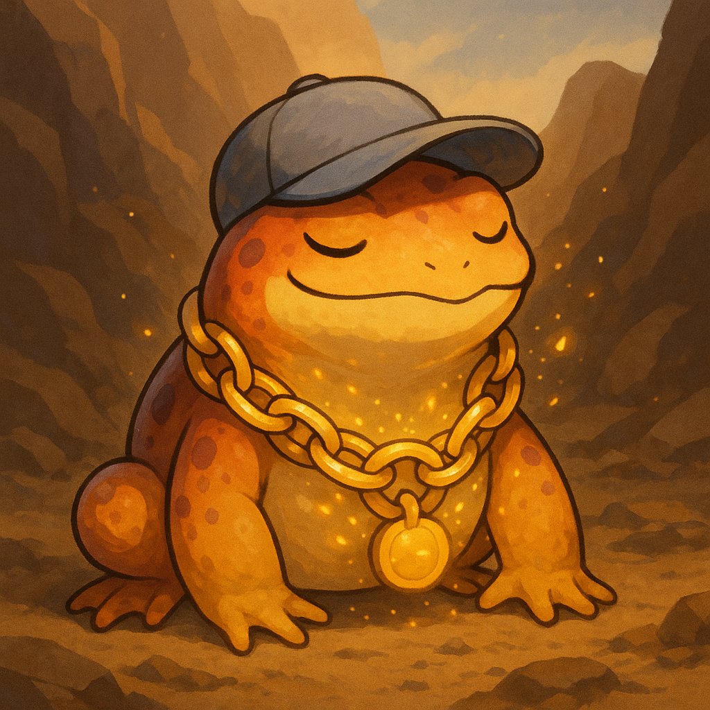 MystenDex's tweet photo. @Ch3xican ⚡ Toadcapian has been discovered by @Ch3xican! ⚡

• ⭐ Rarity: Rare
• ☀ Element: Ground
• ❄ Species: Amphibian

Lore: Toadcapian loves lounging on rocky terrain, sporting a cap and a blingy chain that it swears brings good luck.

#MystenDex #Mystemon @TeamMysten $SUI https://t.co/InIRDhz8AB