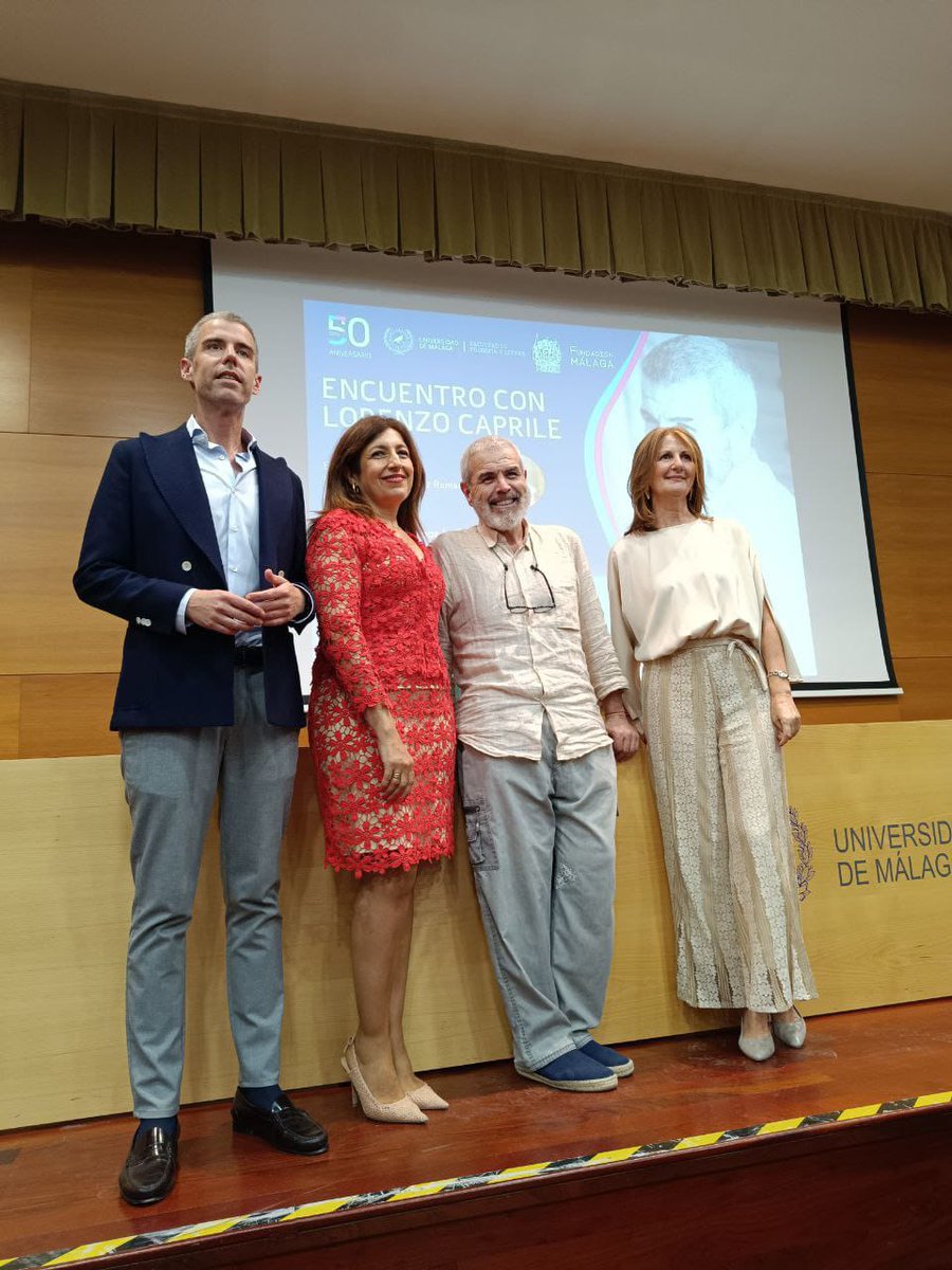 Universidad de Málaga (@infouma) on Twitter photo El Rectorado de la Universidad de Málaga acogió el viernes el encuentro con el diseñador Lorenzo Caprile, una actividad moderada por la profesora Carmen González que se enmarca en el 50 aniversario de nuestra Facultad de <a href="/LetrasUma/">Filosofía y Letras</a>. El Rectorado de la Universidad de Málaga acogió el viernes el encuentro con el diseñador Lorenzo Caprile, una actividad moderada por la profesora Carmen González que se enmarca en el 50 aniversario de nuestra Facultad de <a href="/LetrasUma/">Filosofía y Letras</a>.