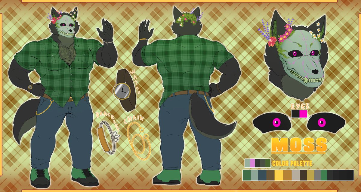 2 refsheet Commision work done for <a href="/jarlarild/">Kelkko</a> and Moss on discord