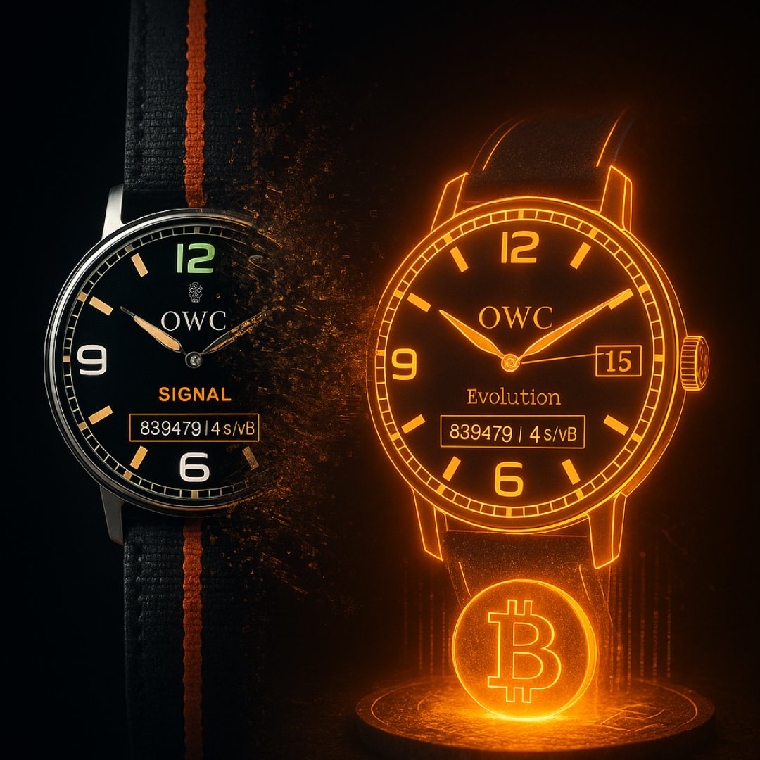 🕰️🚀 The decision to go fully on-chain. 

⌚ The physical watch was a start. 

🧡 The on-chain version is the future. 

#BTC #Ordinals #RareSats #OWC #OnChainHorology #BitcoinTimepieces #TimeInscribed #TimeOnBitcoin #OWCEvolution

ordinalwatchco.com