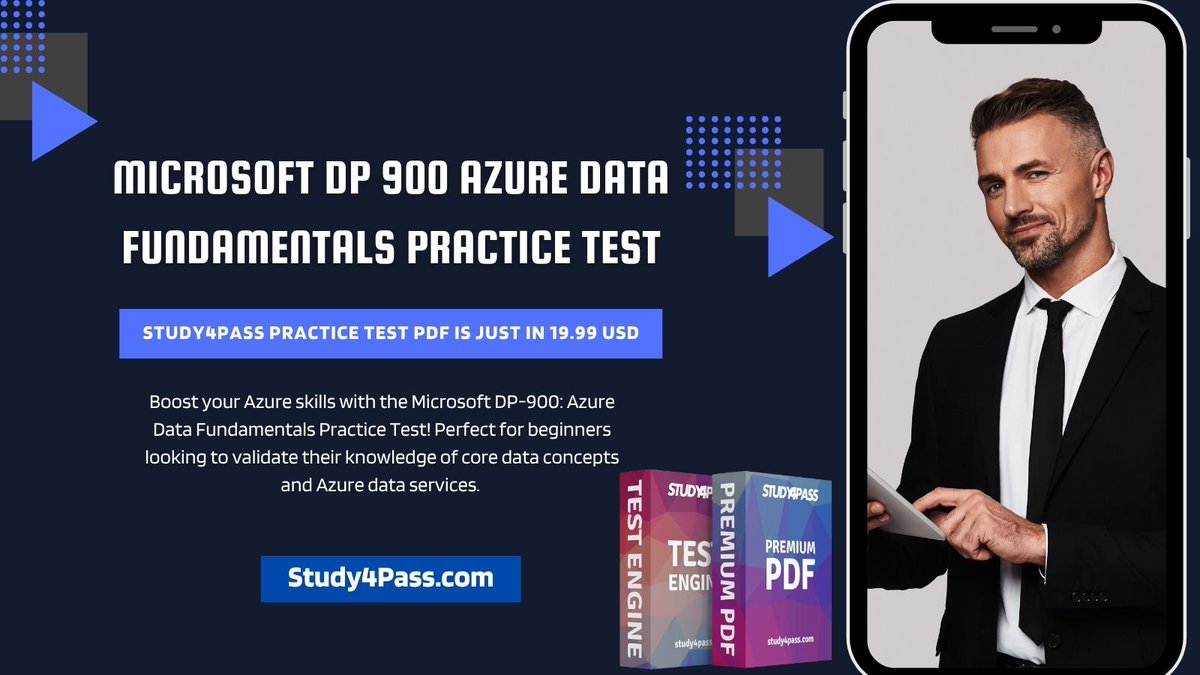 cr5736403's tweet photo. Boost your Azure Data skills with Study4Pass! Prepare confidently for the Microsoft DP-900 Azure Data Fundamentals exam using our expert practice tests. #Study4Pass #DP900 #AzureDataFundamentals #MicrosoftAzure #AzureCertification #PracticeTest #ExamPrep #DataFundamentals https://t.co/sE6Uo9UHKl