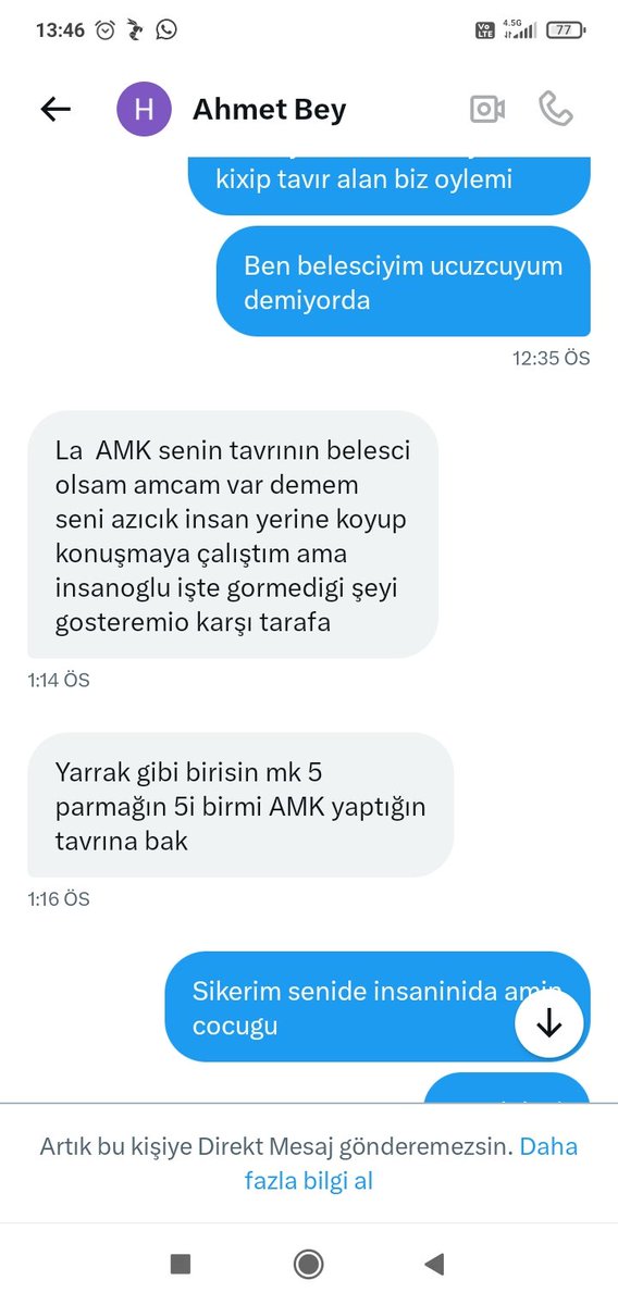 Tekler yazmasın bundan sonra teklerle defteri kapattık hepsinin amk ta