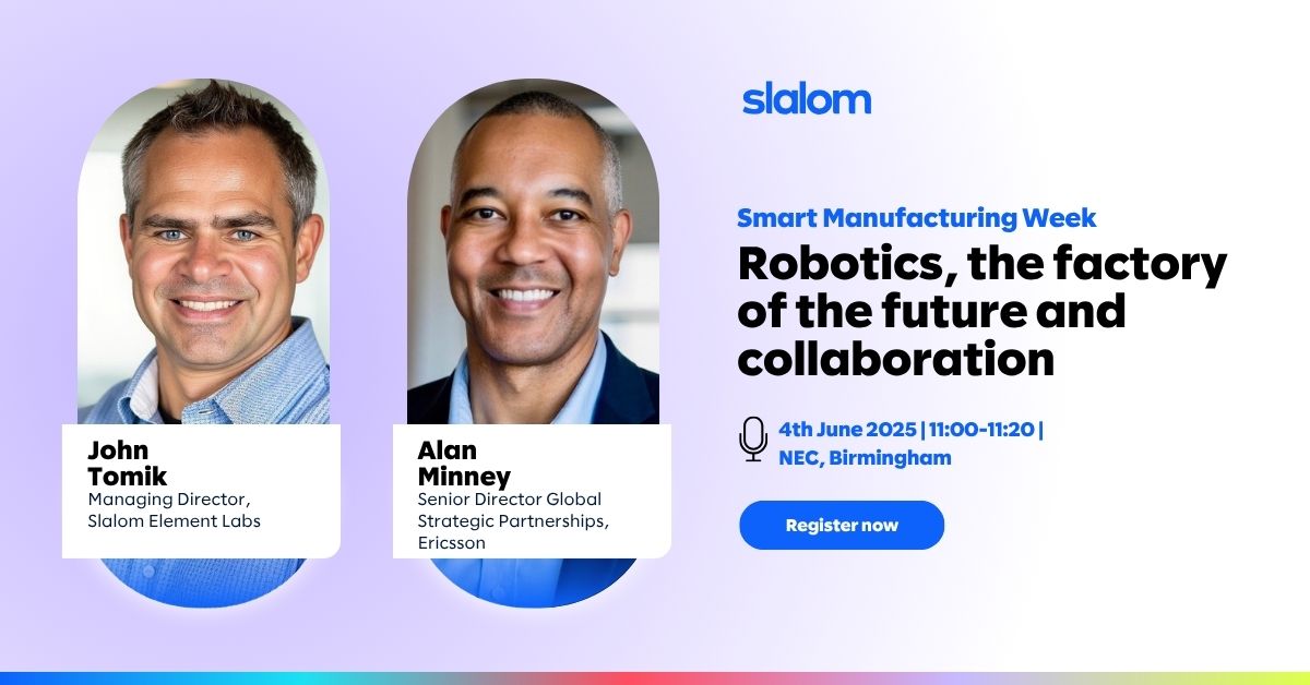 At <a href="/SmartMWeek/">Smart Manufacturing Week</a>, <a href="/Slalom/">Slalom</a> &amp; <a href="/ericsson/">Ericsson</a> show how #5G transforms factories into smart, autonomous hubs. From AI-powered automation to real-time quality checks, private 5G networks drive efficiency &amp; sustainability across manufacturing. 🌍🔧 Register bit.ly/43o6YG1

#SMW25