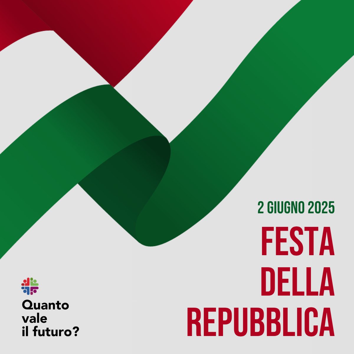 🇮🇹 2 giugno: il Servizio Civile Universale dà sostanza e concretezza ai principi della Costituzione.

La Campagna “Quanto vale il futuro?” Rilancia il suo impegno insieme alle centinaia di aderenti. 

Leggi il comunicato facebook.com/share/p/16HtVf…