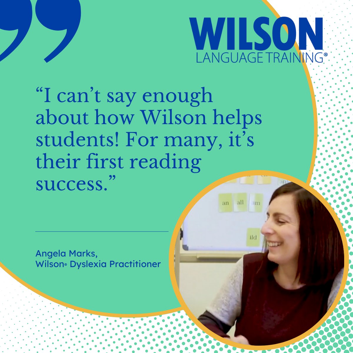 #MotivationMonday: “If people don’t have the same educational opportunities, their outcomes in life are going to be very different.” Angela Marks is tackling the literacy equity gap—providing 1:1 WRS tutoring to those who need it most. 👉 wilsonlanguage.co/4kDBp0K