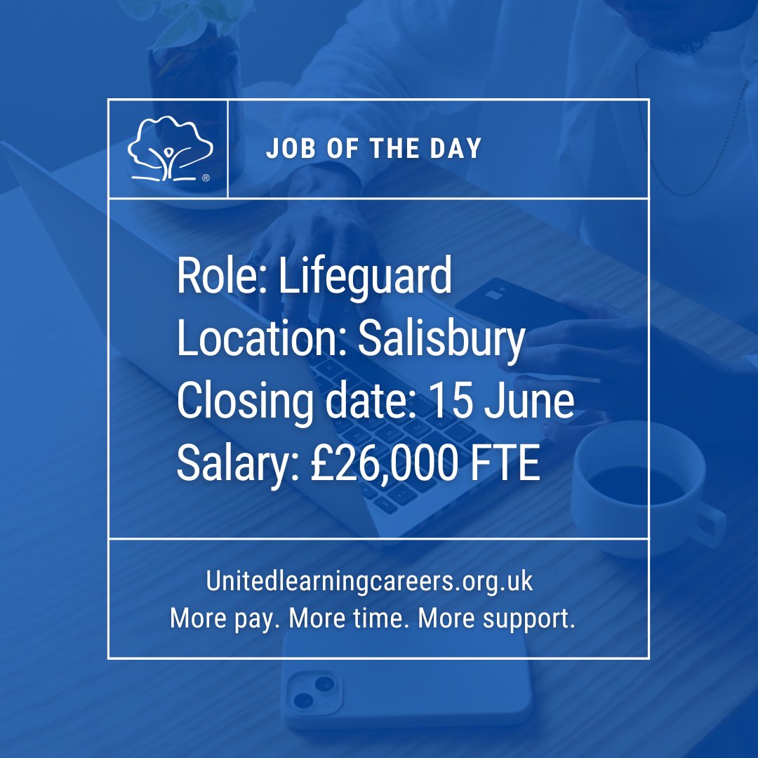 📣 Job of the day 📣 

We are looking for Lifeguards.

If this could be you, find out more and view our vacancies: ow.ly/pli650W0QuR

#JobOfTheDay #NowHiring #JobSearch #Hiring #Vacancy #ApplyNow #Education #OpenToWork #Jobs2Apply4 #JOTD