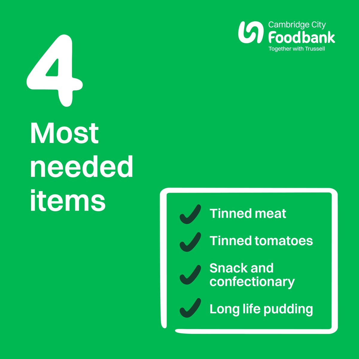 Over the past 12 months, Trussell food banks issued 2.9m food parcels to those facing hardship.

Hunger is at critical levels. If you’re to donate, please do so – even the smallest donation can make a big difference 💚

Learn more: cambridgecity.foodbank.org.uk/donate

#Cambridge #Foodbank